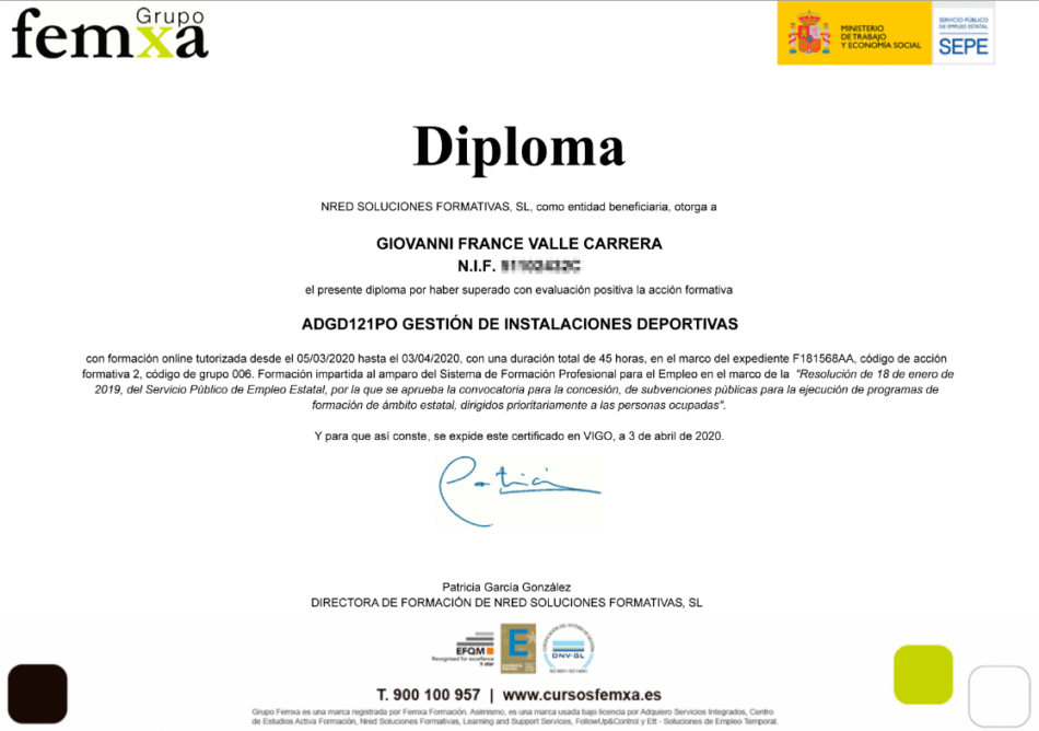 Certificate #4